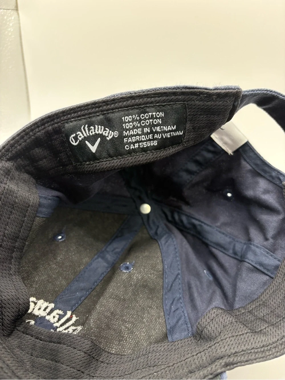 Callaway Golf Navy Blue Adjustable Logo Hat Cap